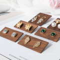 Wood Jewelry Display Stand wooden Earrings Rings Holder
